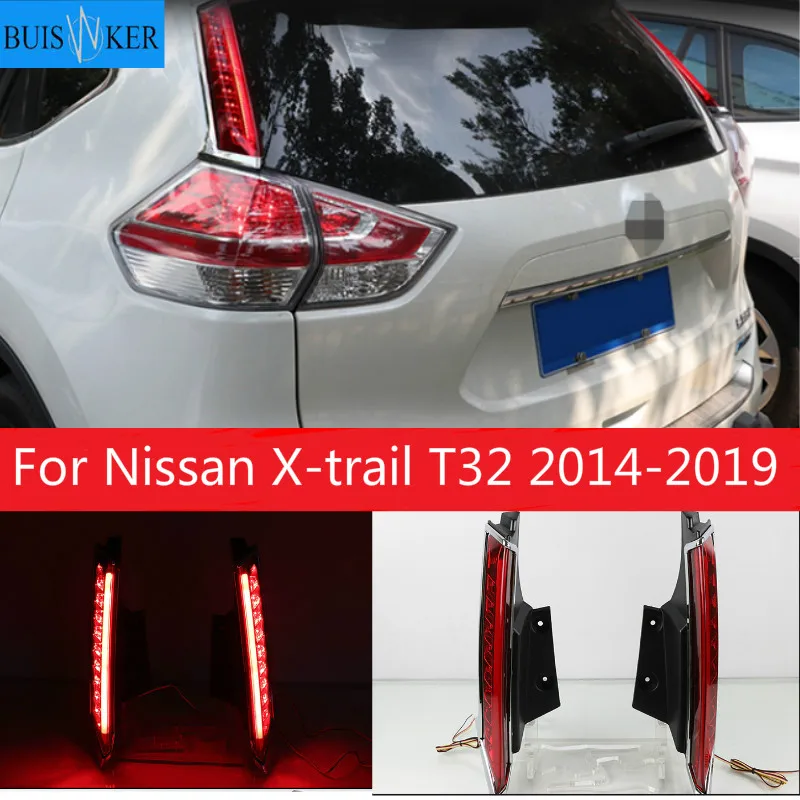 

2PCS For Nissan X-trail T32 2014-2019 Car LED Tail Light Rear Bumper Light Brake Light Auto Bulb Decoration Lamp