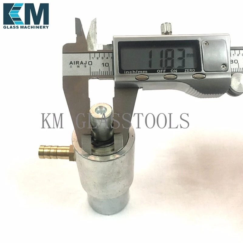 Glass drilling machine Water Chuck (for connecting drill bit with water pipe). Adapter for 1/2