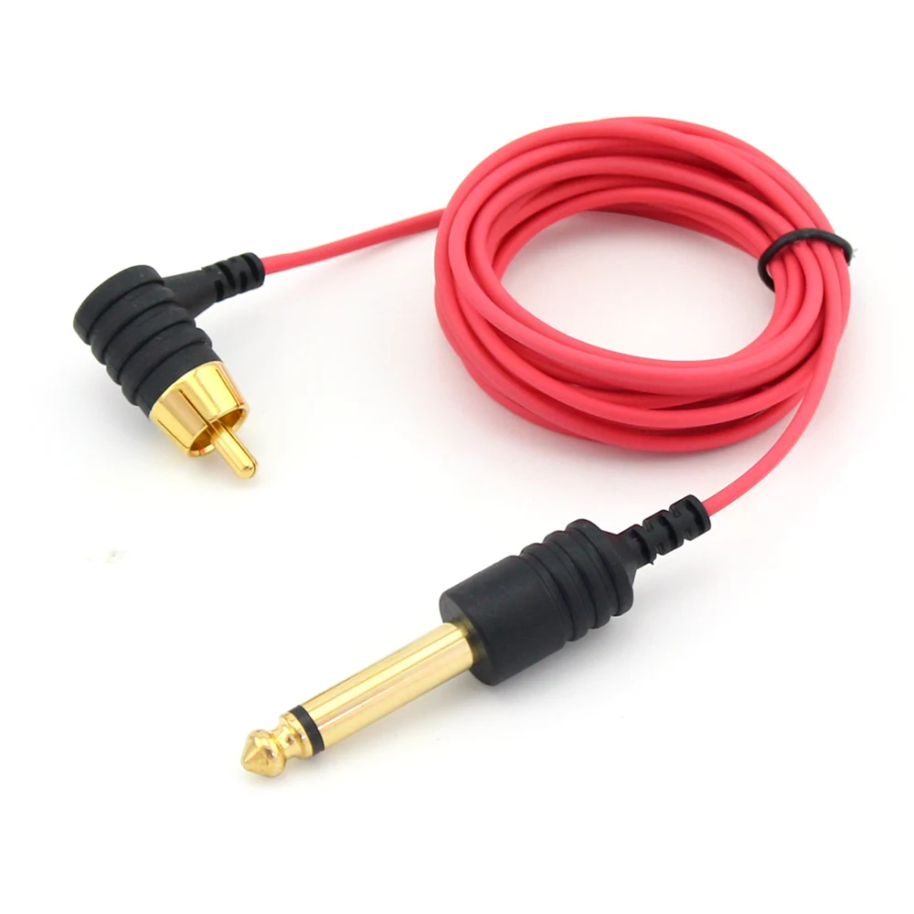 DISCOVER DEVICE Ultra Slim Flex Tattoo Clip Cord 1/4'' Tattoo Cable RCA Cord Tattoo Power Supply