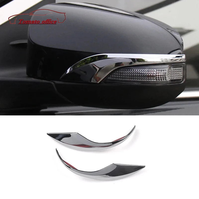 

For Toyota Corolla Altis E170 2014 2015 2016 2017ABS Chrome Side Door Rear View Mirror Cover Trim Garnish Molding Overlay Strip