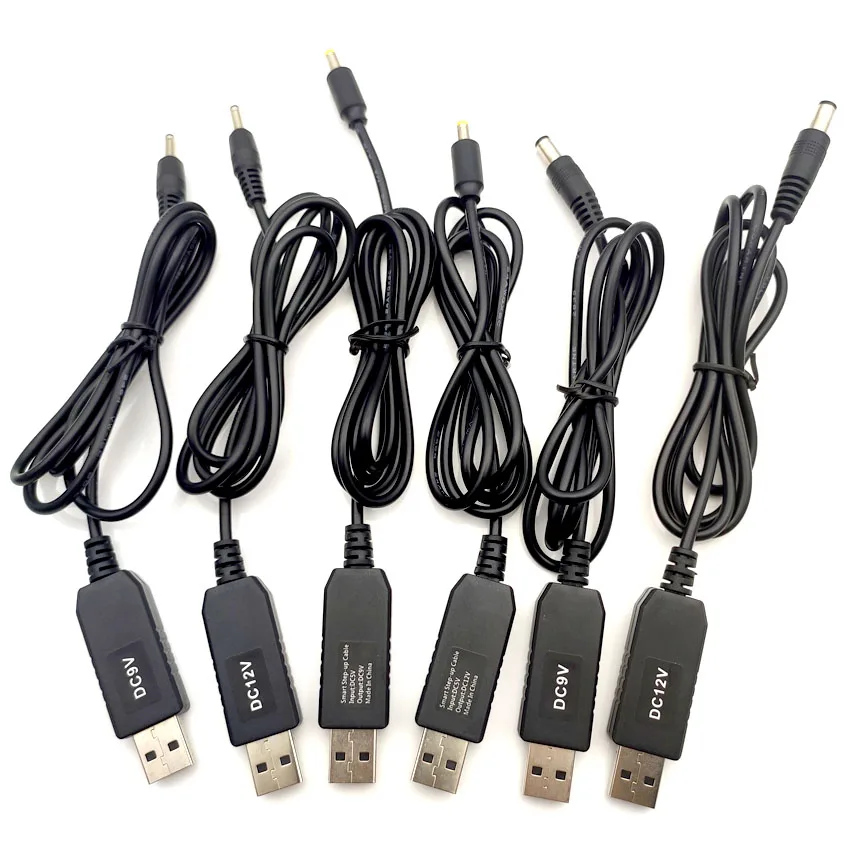 USB Power Boost Line DC 5V to DC 9V / 12V Step UP Module USB Converter Adapter Cable 3.5*1.35mm 4.0*1.7mm 5.5*2.1mm Plug