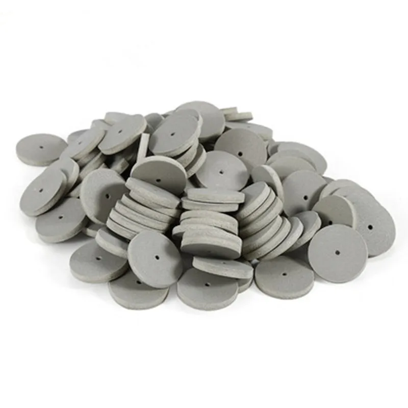 100pcs Assorted Dental Lab Polishing Wheels Burs Silicone Rubber Polishers - 4 colors