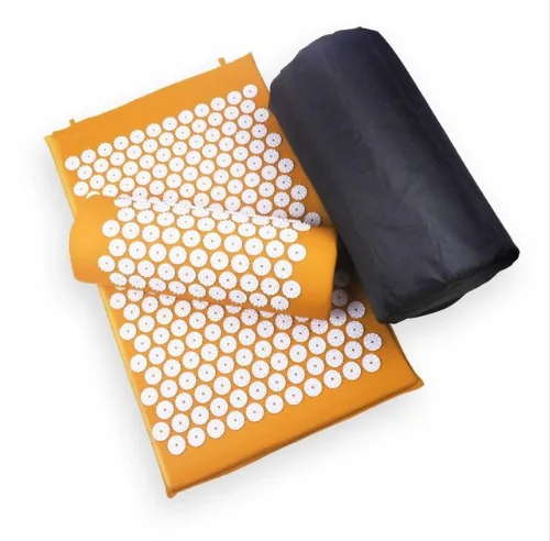 Yoga Massage Mat Acupressure Mat for Back Neck Needle Acupuncture Pad Pillow Set Kuznetsov Applicator Spike Massager Cushion