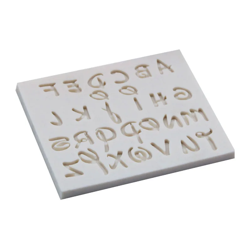 3D Letter Alphabet Silicone Mold Message Board Cake Molds Fondant Topper Chocolate Cake Decorating Tools K688