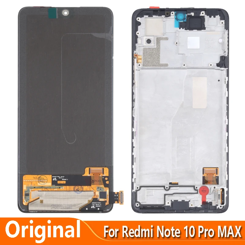 

For Xiaomi Redmi Note 10 Pro MAX M2101K6I M2101K6G M2101K6R LCD Display Touch Screen Digitizer Assembly