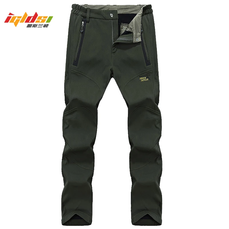 

Men's Winter Fleece Sweatpants Tactical Warm Cargo Pants Male Outdoor Sports Trekking Camping Fishing Waterproof Long Trousers