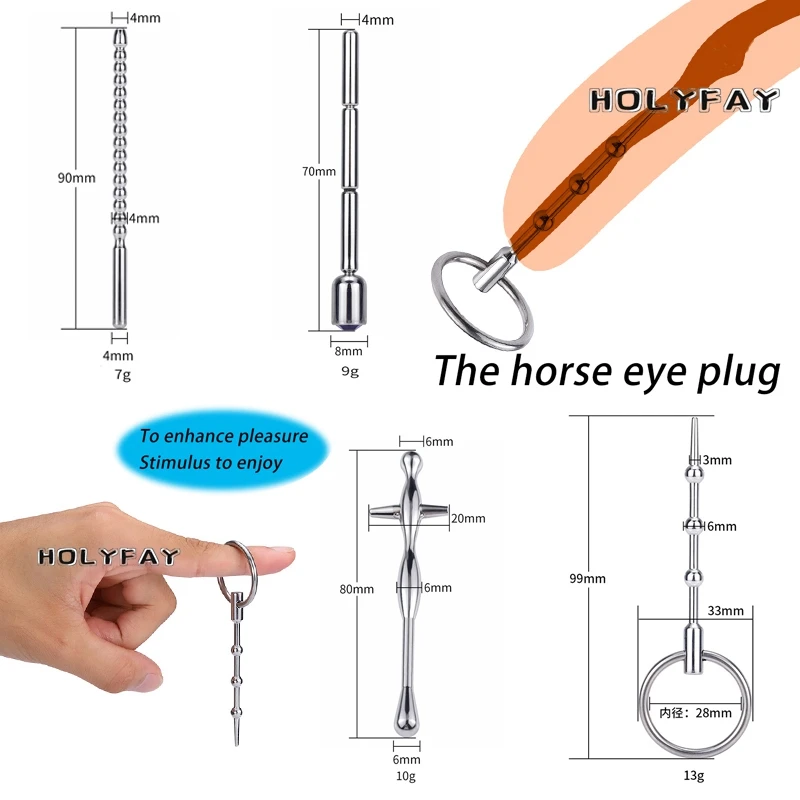 Мужской уретральный расширитель металлическая вставка для пениса катетер звуки стимуляция конского глаза взрослые Lovetoys секс-игрушки жезл для мастурбации
