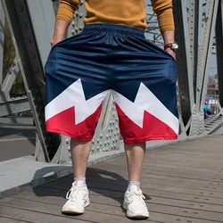 Hiphop Sportswear Shorts Men Casual Plus Size Boardshorts Harem Shorts Streetwear Loose Baggy Shorts Clothing