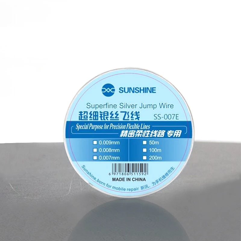 Silver Wire 0.007 mm Pure Fly Line for Fix Repair iPhone iPad Phone Motherboard Logic Board PCB Fingerprint Sodering Point Tools