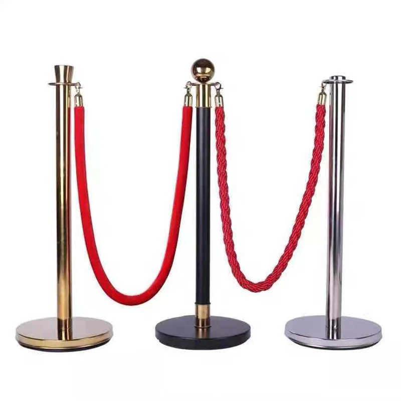 Fence Stainless Steel Lanyard One Meter Noodle Cordon Isolation Belt Column Titanium Gold Welcome Column Concierge Rod