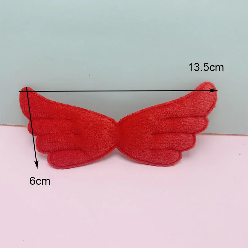 30 Stück/Set, 13,5 x 6 cm, Filz-Engelsflügel-Applikation zum Aufnähen, für handgefertigte Kleidung, Hüte, als Nähzubehör, für DIY-Haarspangen und als Aufnäher. – Detail 11