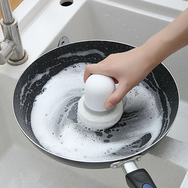 Magic Kitchen Pot Brush Goods Dish Tools Scrubber Small Items Useful Household Accessories Menage Comfort Cookware Utensils