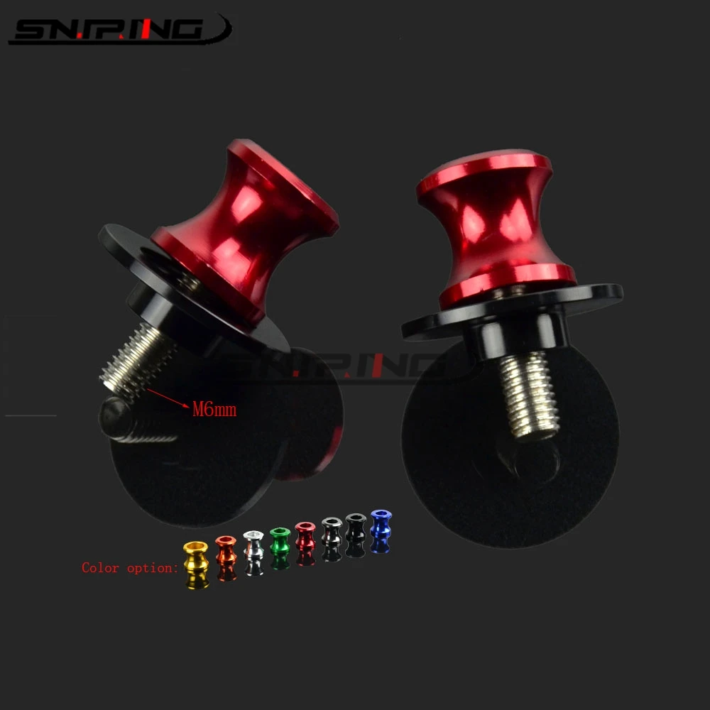 M6 Stand Swingarm Spools Slider Stand Screw For Yamaha MT-03 MT03 MT09 MT-09 MT 03 09 FZ09 FZ-09 MT07 FZ-07 YZ1 YZF R1 R6 R6S