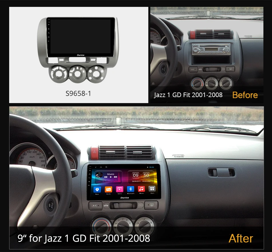 PX6 Android 10.0 Car Multimedia Video Player For Honda Fit jazz 2004 2005 2006 2007 2008 1280*720 Radio 6G+128G Navi GPS Stereo