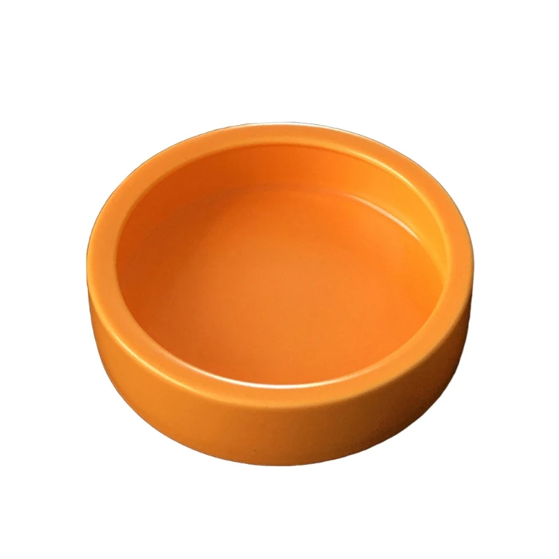 Water Bowl Worm Dish Ceramic Pet Bowls Anti-Escape Mini Mealworms Bowl for Lizard Bearded Dragon