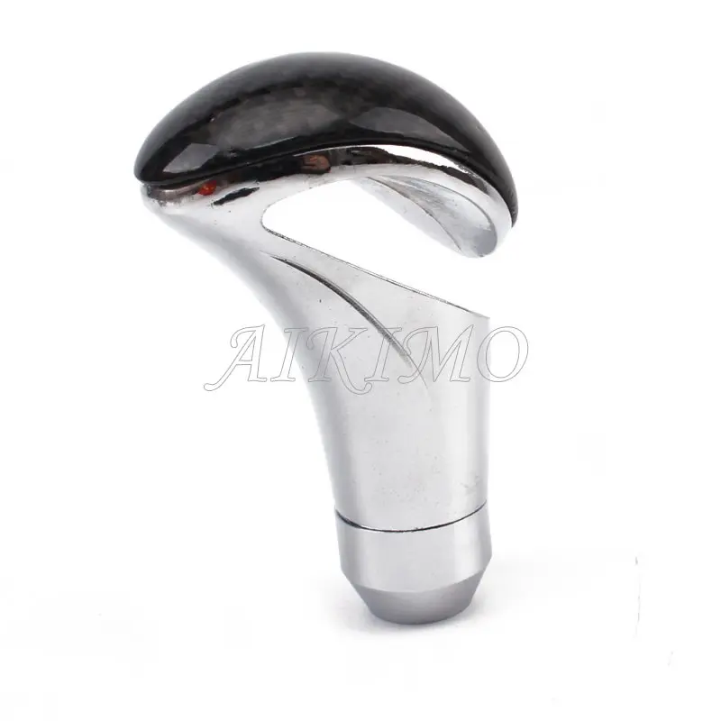 Automobile Black Color Hook Shape Style Gear Shift Knob Car Carbon Fiber And Aluminum Shifter Lever Stick Shift Knob Universal