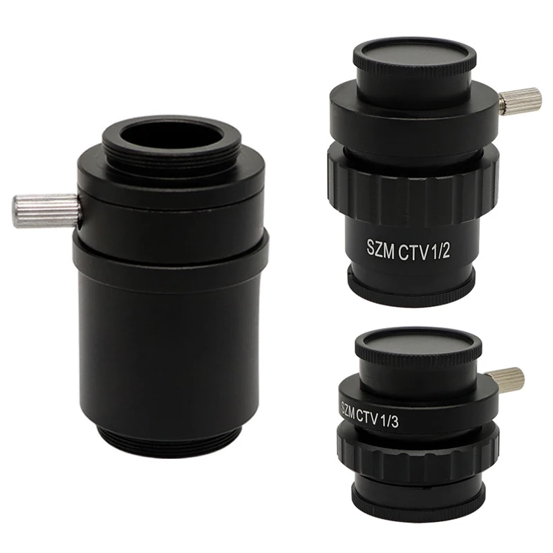 SZMC TV1/2 TV1/3 CTV Adapter 0.5X 0.35X 1X C-mount Adapter Lens Trinocular Stereo Microscope Replacement Accessories