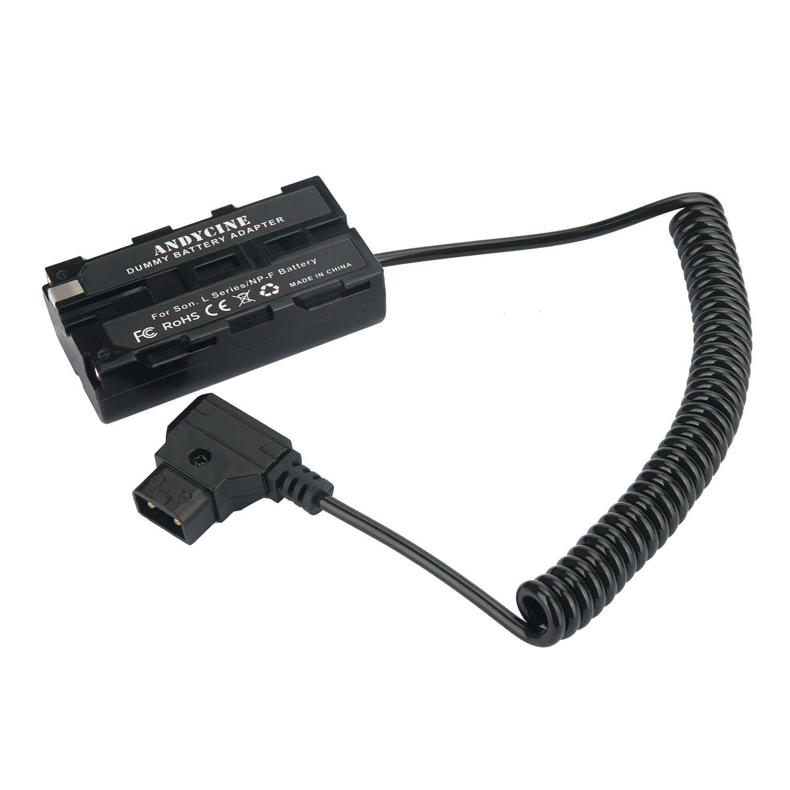 

Andycine Sony F970 to DTap Dummy Battery NP F550 F570 NP-F L-Series to D-tap Coiled Cable Power Adapter for Monitor/Camera