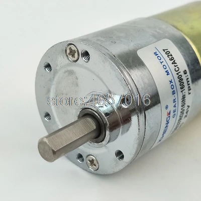 ZHENGKE DC Geared Motor 12V 24V ZGB37RG Variable Speed Reversible Rotation Motors Slow Speed 10W 2/5/10/15/20/30/40/50/100rpm