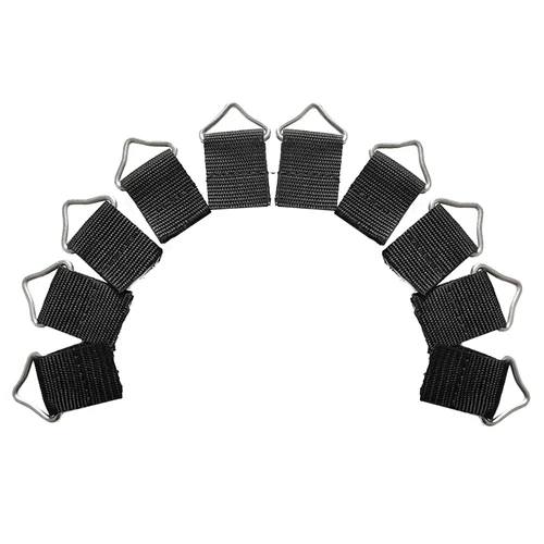 Set De 20 Anillos De Resorte Triangulares Para Trampolín Con Correas De Nailon, Accesorios De Repuesto