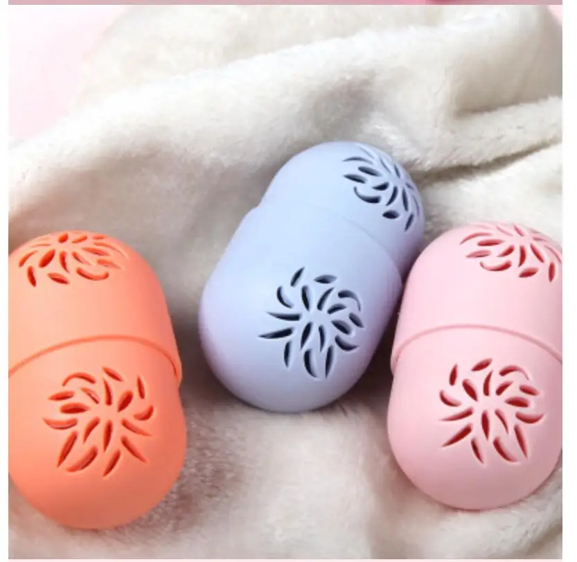 1PC Silicone Beauty Sponge Storage Box Egg Stand Powder Puff Drying Holder Mildew Proof Cosmetic Puff Case Makeup T0567