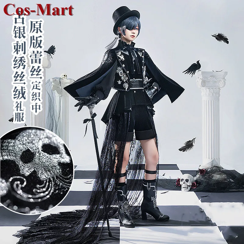 

Cos-Mart Anime Black Butler Ciel Phantomhive Cosplay Costume 15th Anniversary Gorgeous Uniform Activity Party Role Play Clothing