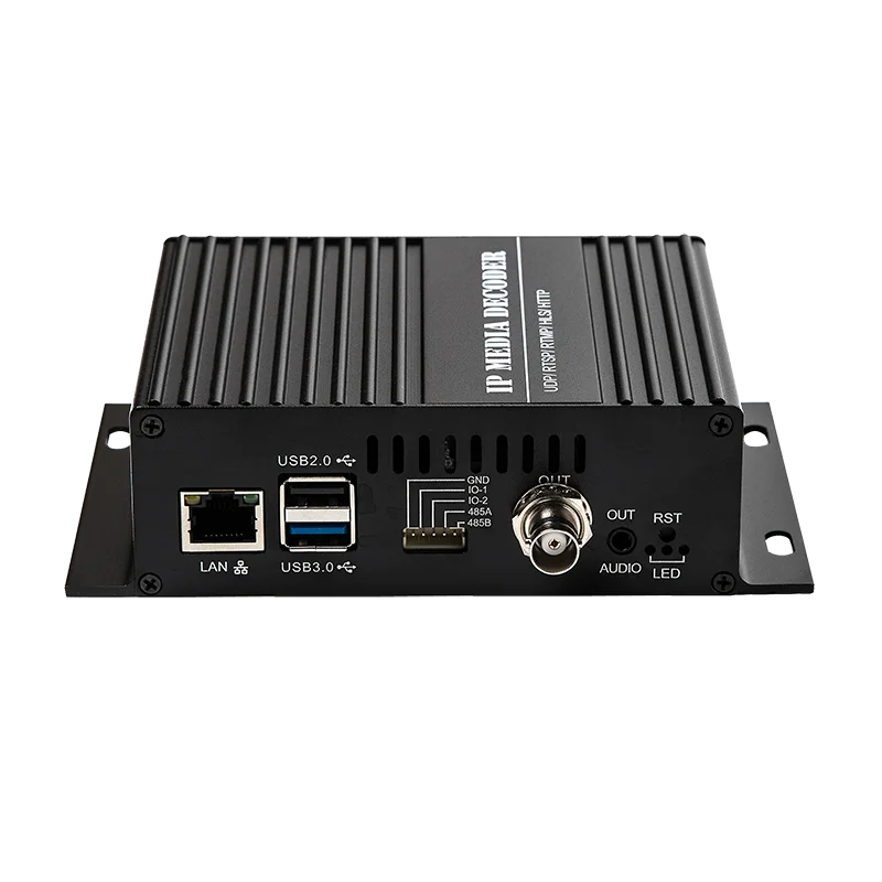 OTV-HS10 H265 H264 1080P SDI IP Decodificador com saída USB SDI para Network Streaming Decodificador IP RTMP RTSP UDP HTTP SRT HLS