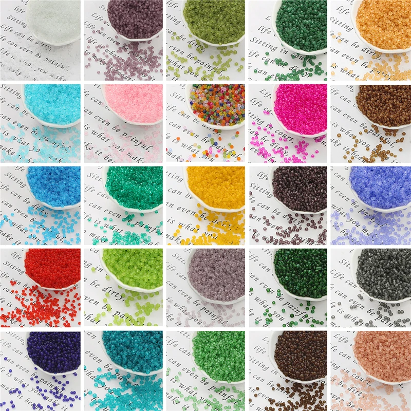 26 Colors 20g 700Pcs 8/O 3mm Transparent Matte Czech Glass Spacer Seed Beads For Jewelry DIY Making Bracelet Earrings Accessorie