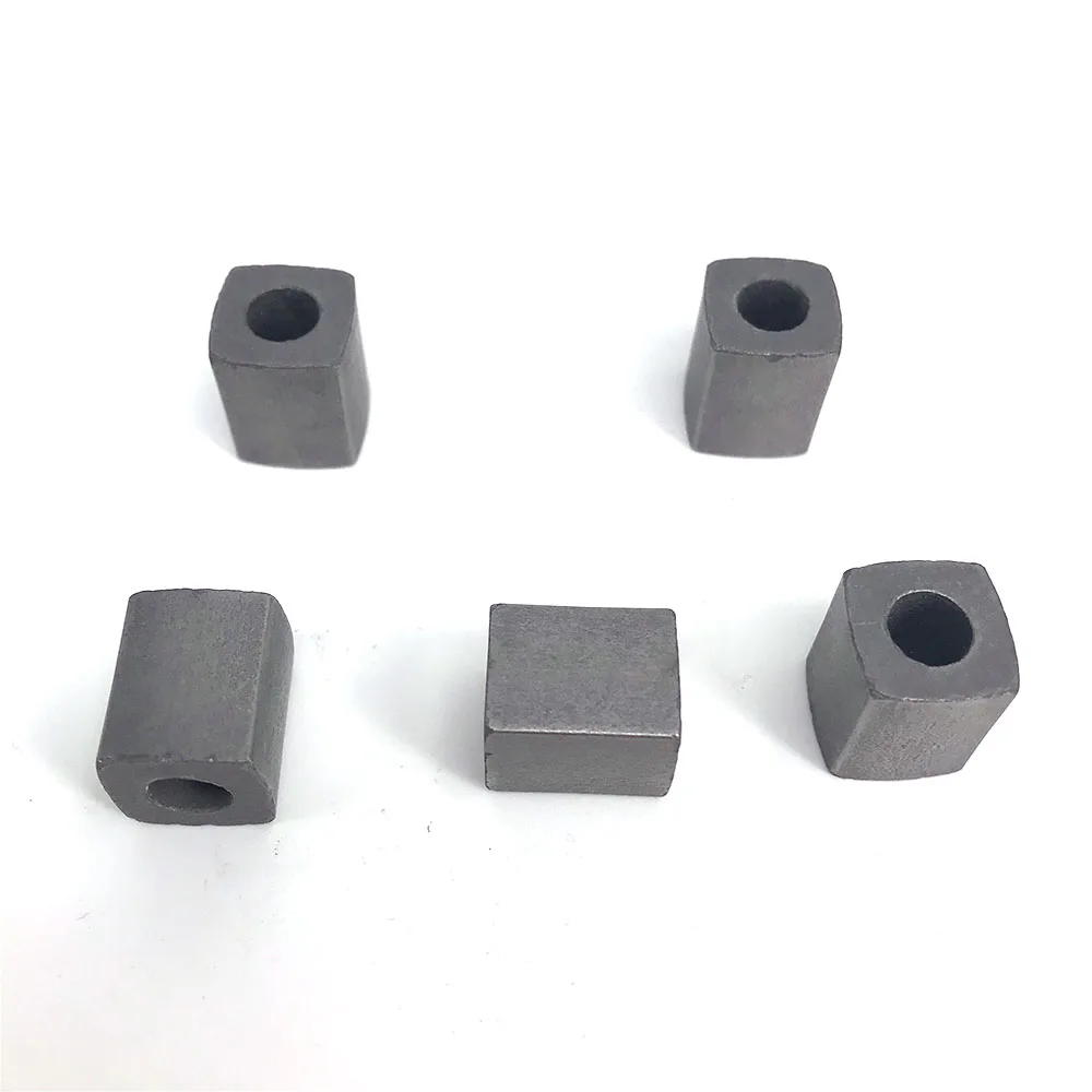 Tungsten Carbide Block Power Feed Contact W12*L12*H15*Hole6mm 5pcs for EDM Wire Cutting Machine