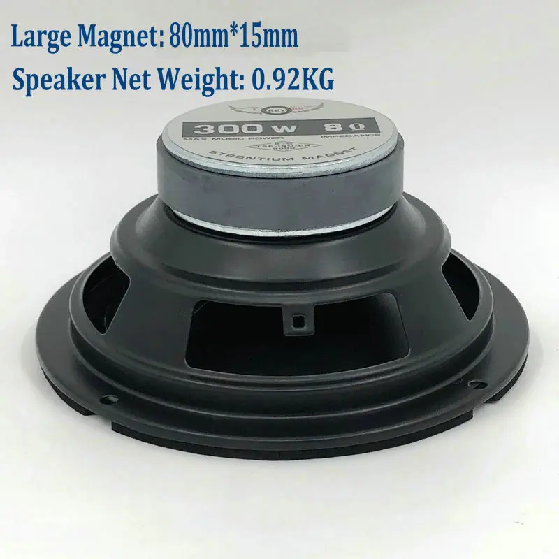 I KEY BUY High Quality Hifi Speaker 6.5 Inch 300 W 8 Ohm PP Cone Auto Mid-Range For Acoustic Stage Home Theater Louder