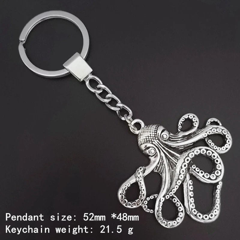 ใหม่แฟชั่น Big Octopus จี้ Key Chain ผู้ชายและผู้หญิง Key Chain เครื่องประดับของขวัญ