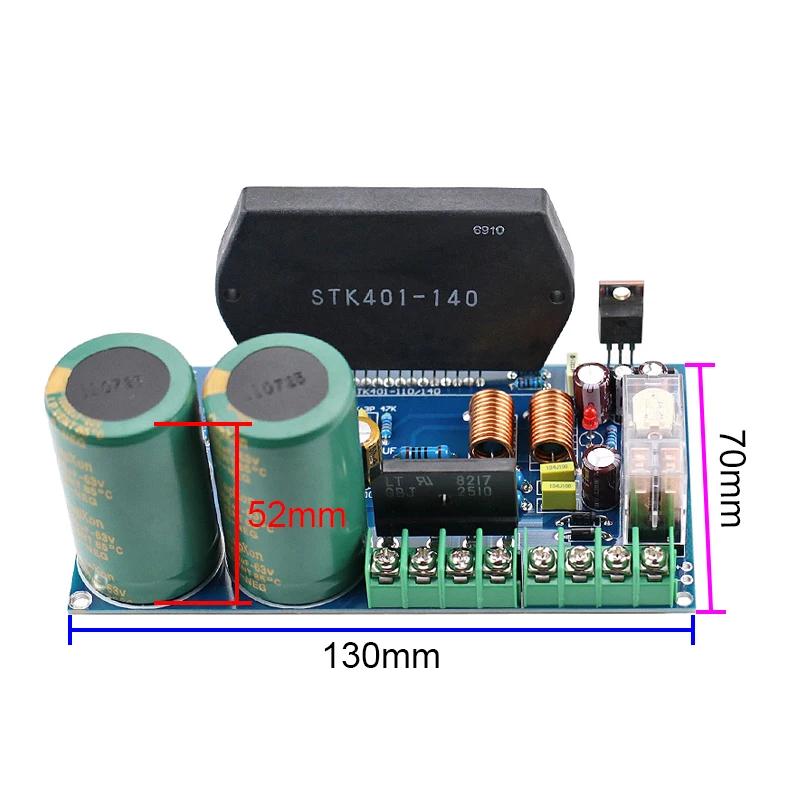 GHXAMP STK401-140 Thick Film Music Power Amplifier Board High Power 120W+120W with UPC1237 speaker protection