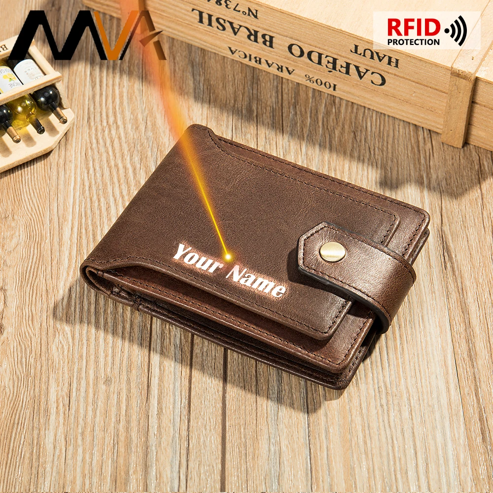 

MVA Purse Wallet Men Leather Slim Genuine Leather Mens Wallets Cards Standard Wallet For Men With Coin Purse Wallets Short 7325