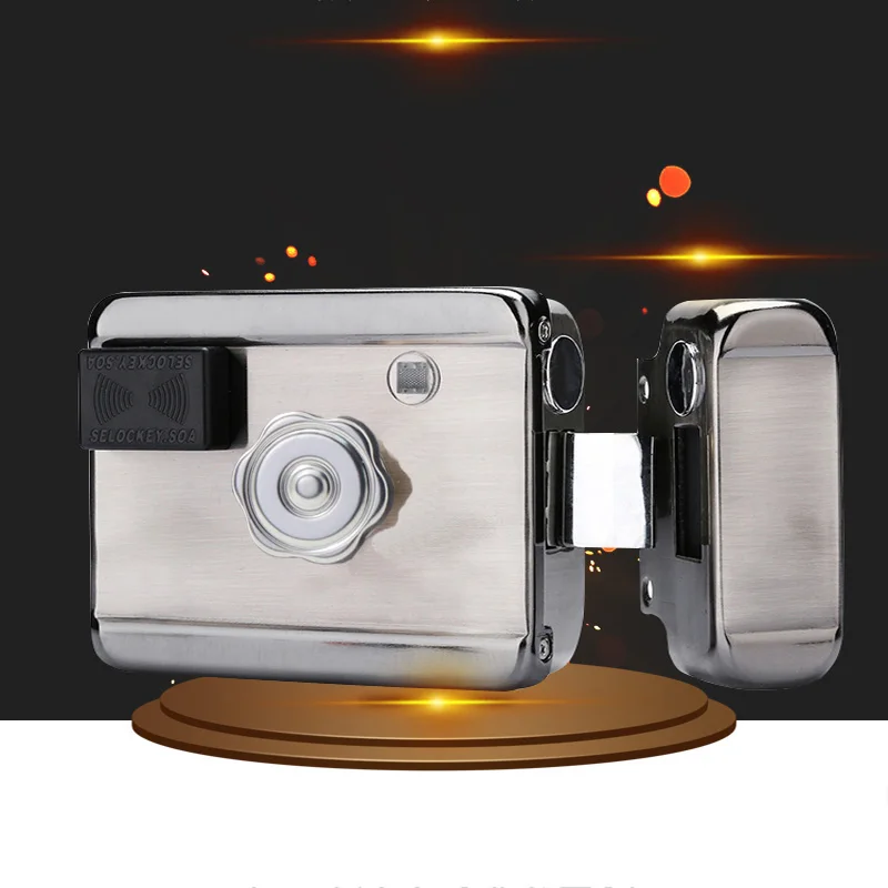 KINJOIN Brand Installed Battery Electric Lock Access Control Motor Lock Mute Lock