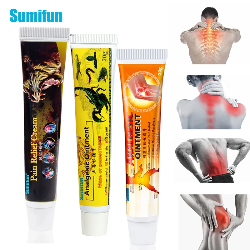 

Sumifun 3 Type Pain Relief Ointment Arthritis Analgesic Cream Rheumatoid Joint Back Knee Treatment Herbal Medical Plaster