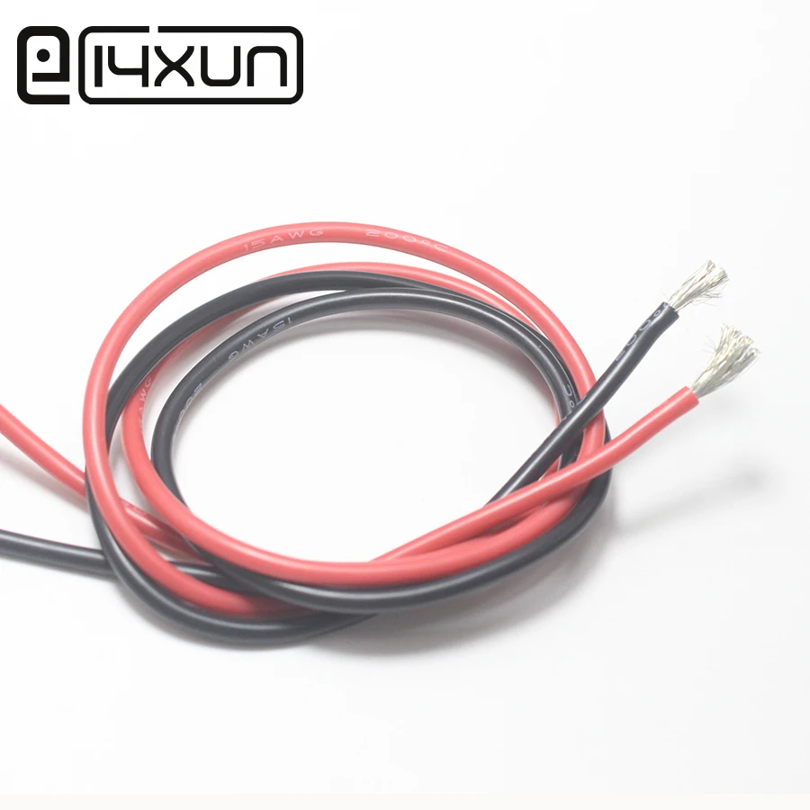 1 מטר כבל סיליקון חד-כבל 15AWG – מדריך מפורט למשתמשים באלקטרוניקה, דרונים ומערכות חשמל