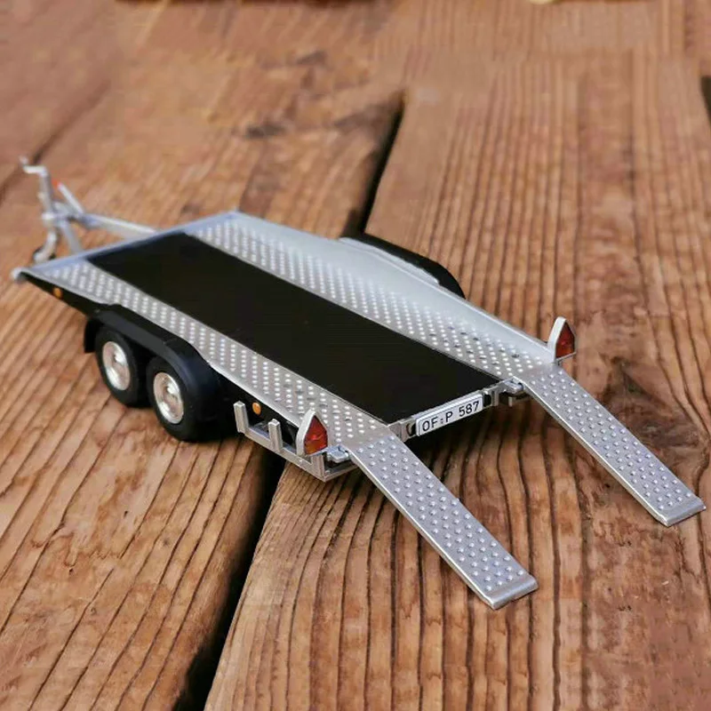 1/43 Scale Alloy Die-cast Diecast Metal trailer for car model Accessories Scene car frame car collection gifts show Acc