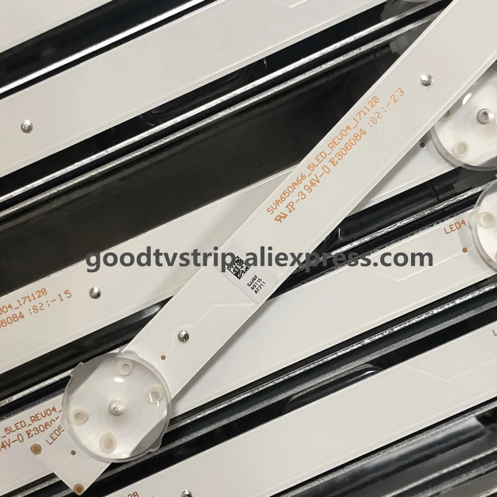 12pcs LED TV Backlight Strip for KD-65XF7003 KD-65X750F KD-65XF7596 SVA650A66_5LED S650QF59 V5