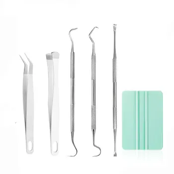 5 adet vinil düğün zanaat kiti gravür bıçak kanca Weeder Scrapbooking için oyma aracı kiti için siluetleri minyatür yazı