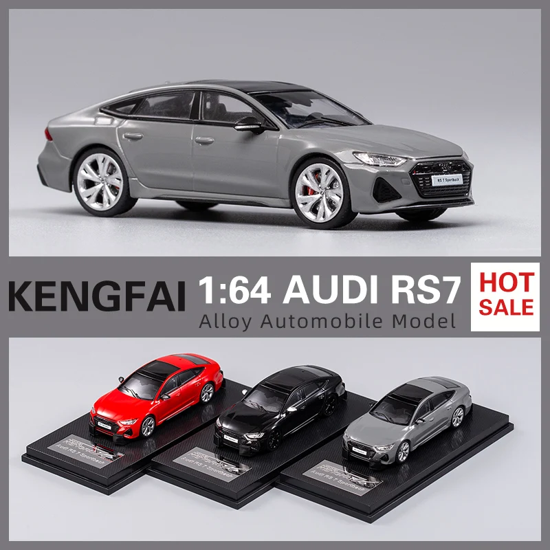 KengFai &GCD 1:64 2021 Audi RS7 C8 Sportback DieCast Model Car