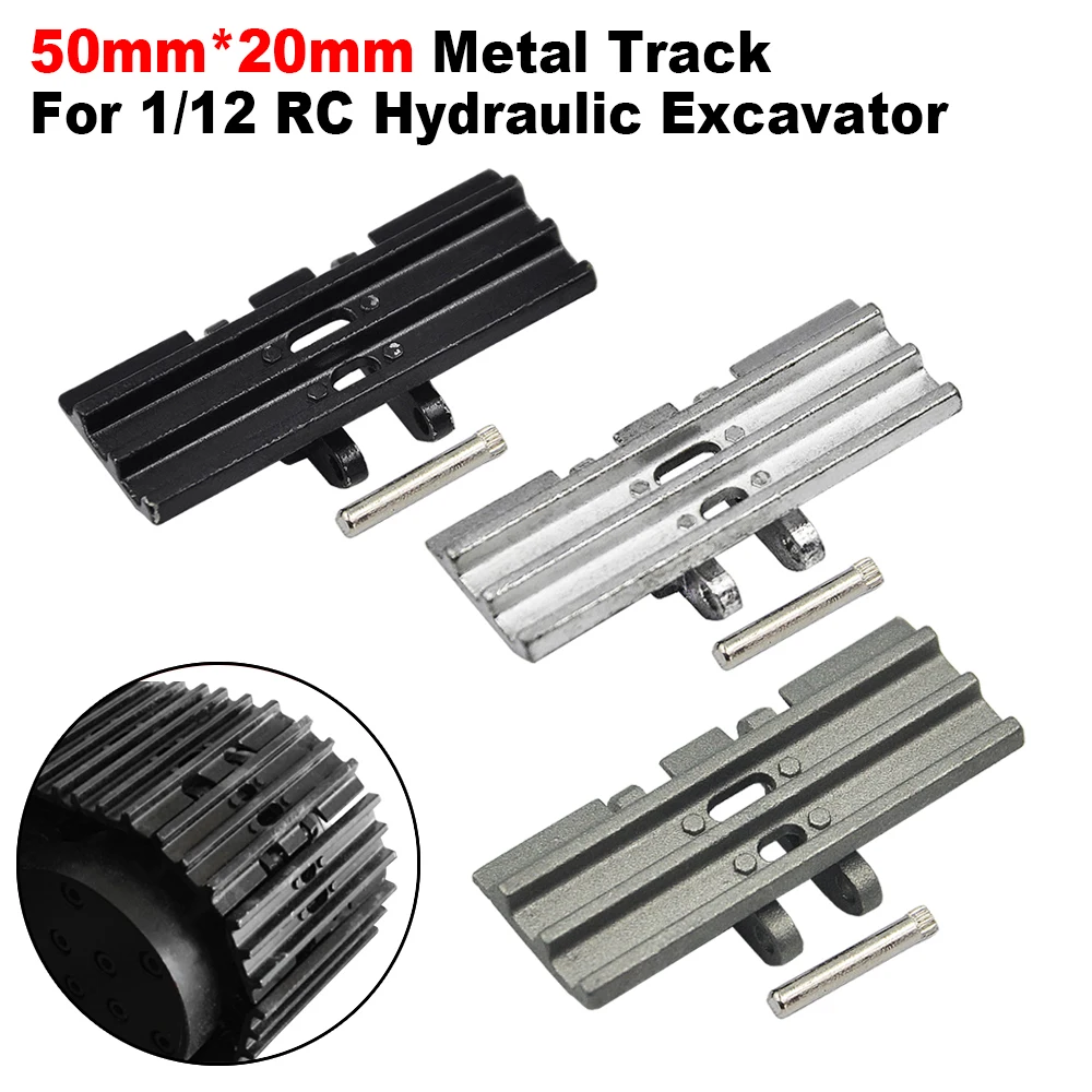 50mm*20mm Track Full Metal Crawler For 1/12 RC Hydraulic Excavator Car Parts