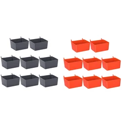 8 Pieces Pegboard Bins Kit Pegboard Parts Storage Pegboard Accessories Workbench Bins for Organizing Hardware Retail