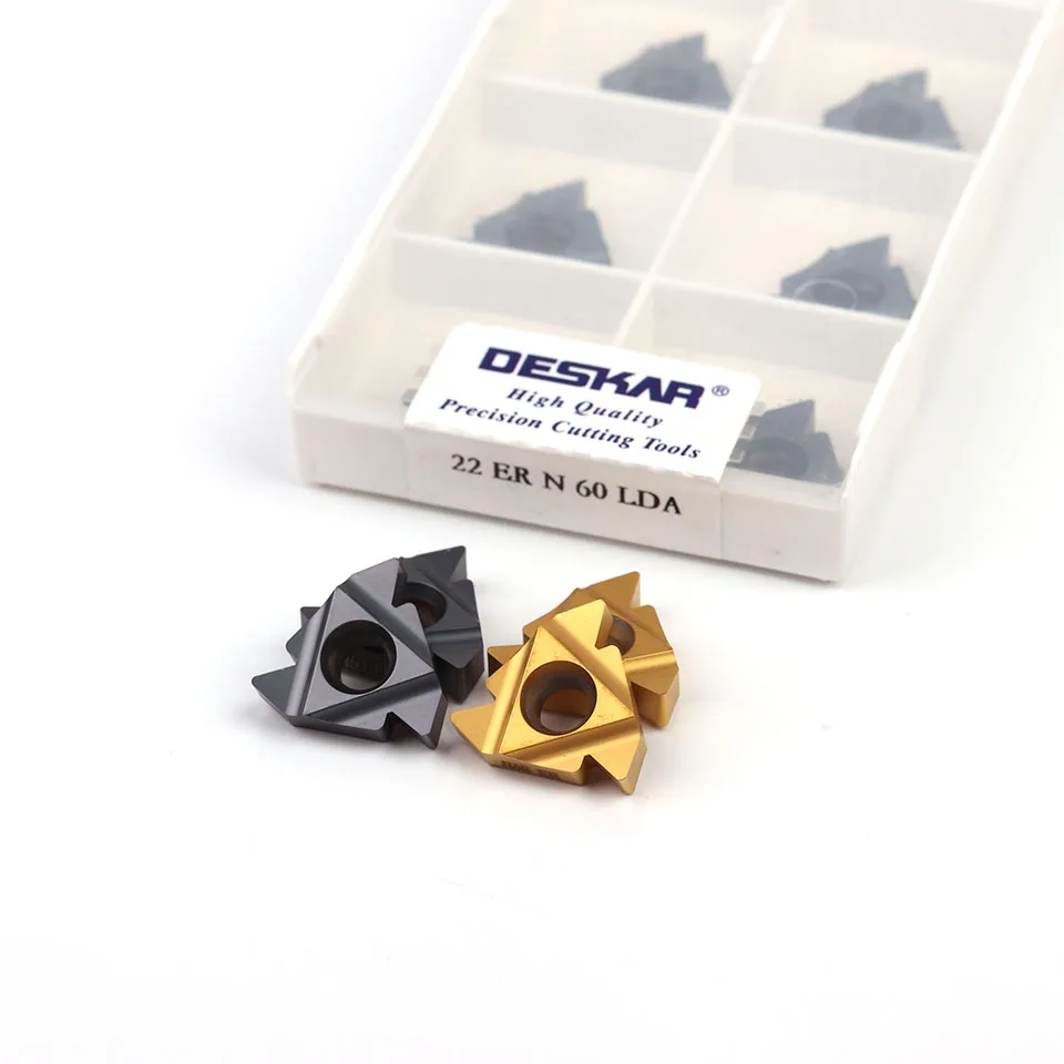 DESKAR 22ER N55 N60 LDC 22IR N55 N60 LDCCNC مخرطة القاطع قطع خيوط كربيد إدراج تحول أدوات قطع من الفولاذ