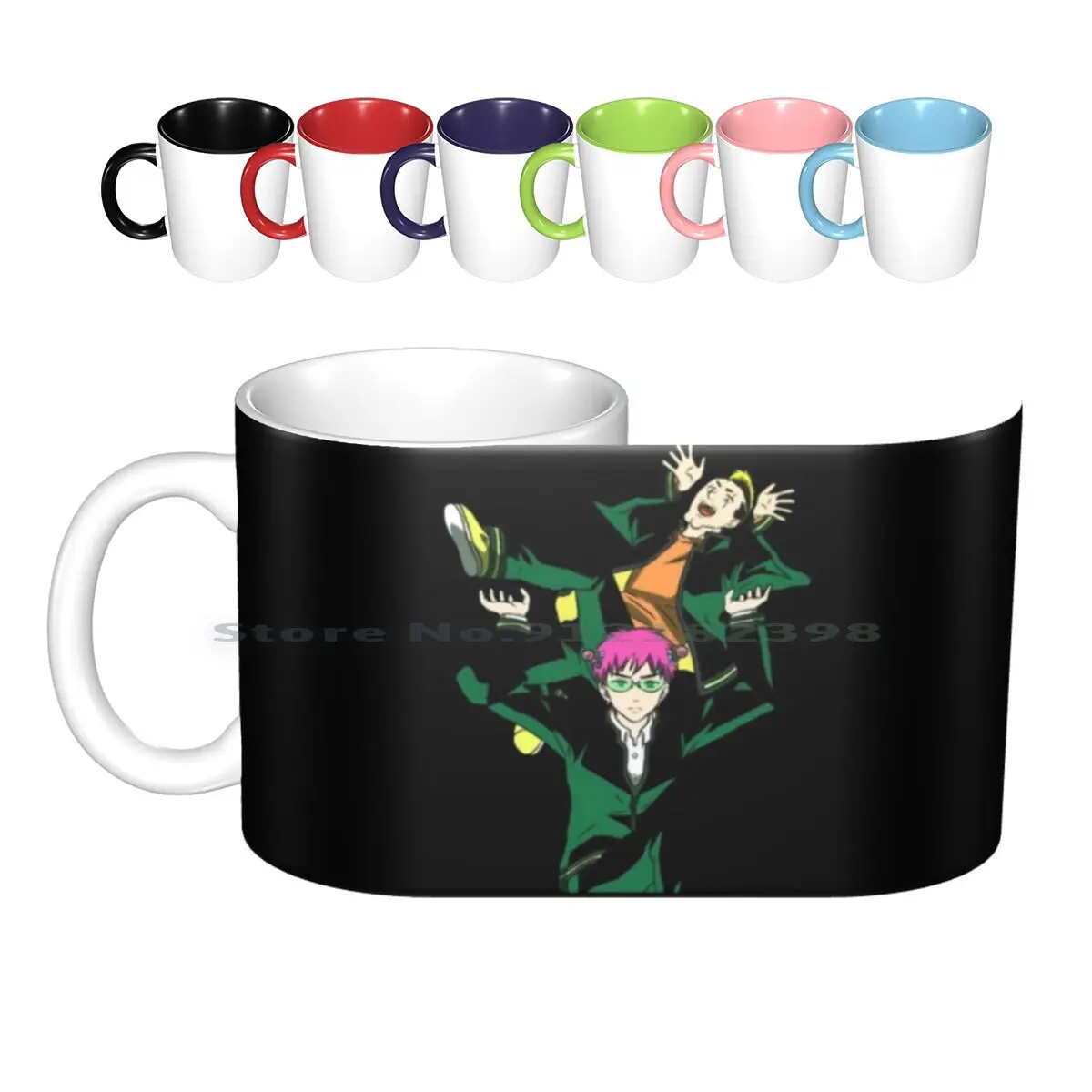 The Disastrous Life Of Saiki K Ceramic Mugs Coffee Cups Milk Tea Mug The Disastrous Life Of Saiki K Saiki Saiki Manga