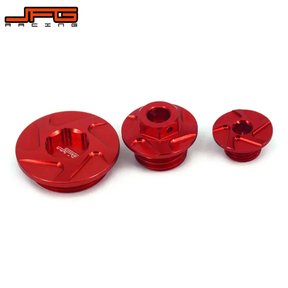 Motorcycle CNC Engine Timing Oli Filter Plugs Screw Bolts Set For HONDA CRF150R CRF250R CRF450R CRF450X Super Cub 125 CA125A