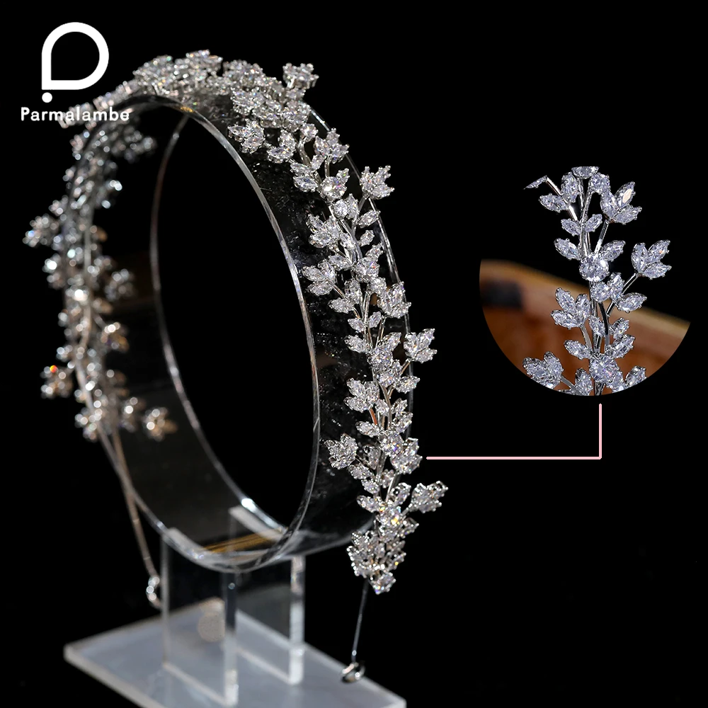 Fashion CZ Wedding Tiaras Bridal Crown, Crystal Headband, Parade Hairbands , Dance Party Jewelry, Bridal Hair Accessories