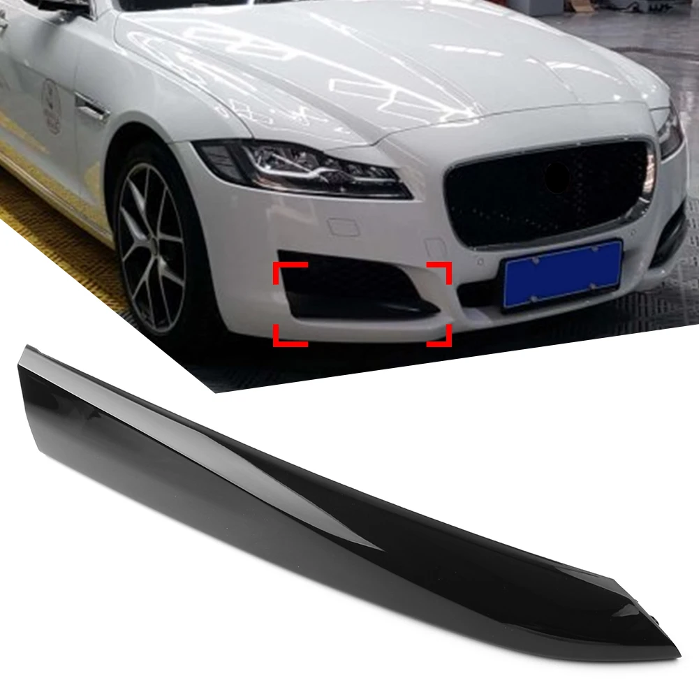 

Gloss Black Car Front Bumper Grille Insert Cover Trim Decoration Left/Right For Jaguar XF 2016 2017 2018 2019 2020 ABS Plastic