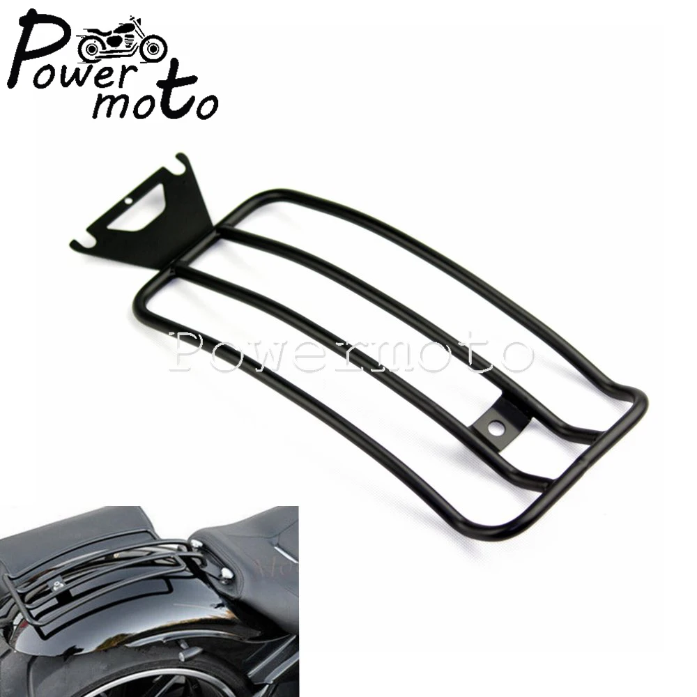 

Black Steel Motorcycle Luggage Rack Support Curve Luggage Carrier For Harley Touring FLHT FLHR FLHX FLT 1997-2015 Electra Glide