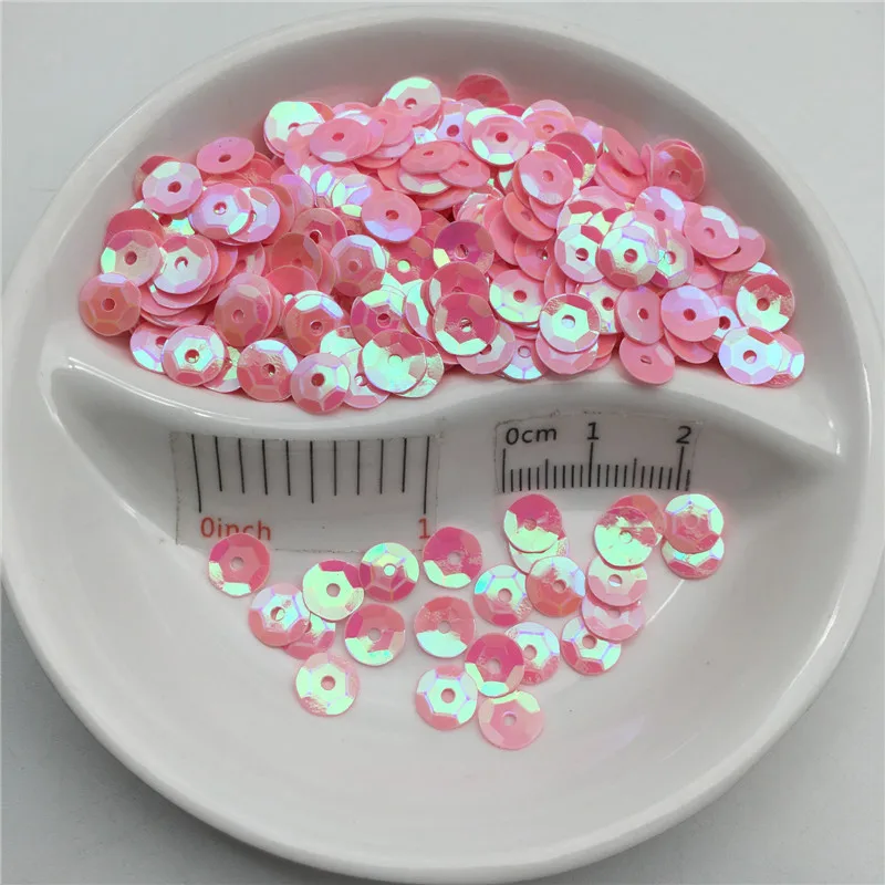 4mm 5mm 6mm 8mm 10mm Cup Round AB Porcelain PVC Sequin Paillette Sewing Craft For Wedding/Garment Dress Shoe Cap DIY Wholesale