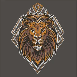 Lion Rhinestone Transfer Crystal Stickers, Jacket Back, Iron On Patches, Custom Strass Decorations, Diamond Accessories